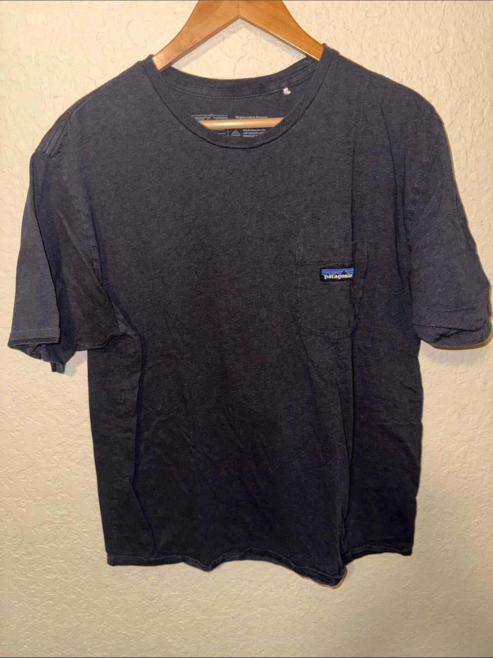 Patagonia Charcoal Short Sleeve Crew Pocket Tee